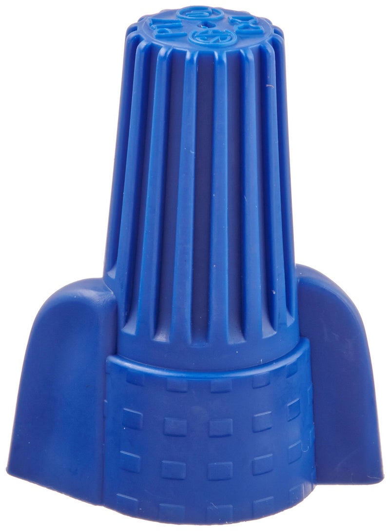 NSI WWC-B-C Easy-Twist Winged Wire Connector, Standard Type, 14-6 AWG Wire Range, 600V, Blue (Box of 50) - Image 1